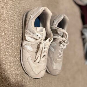 New Balance Cream Athletic Shoes